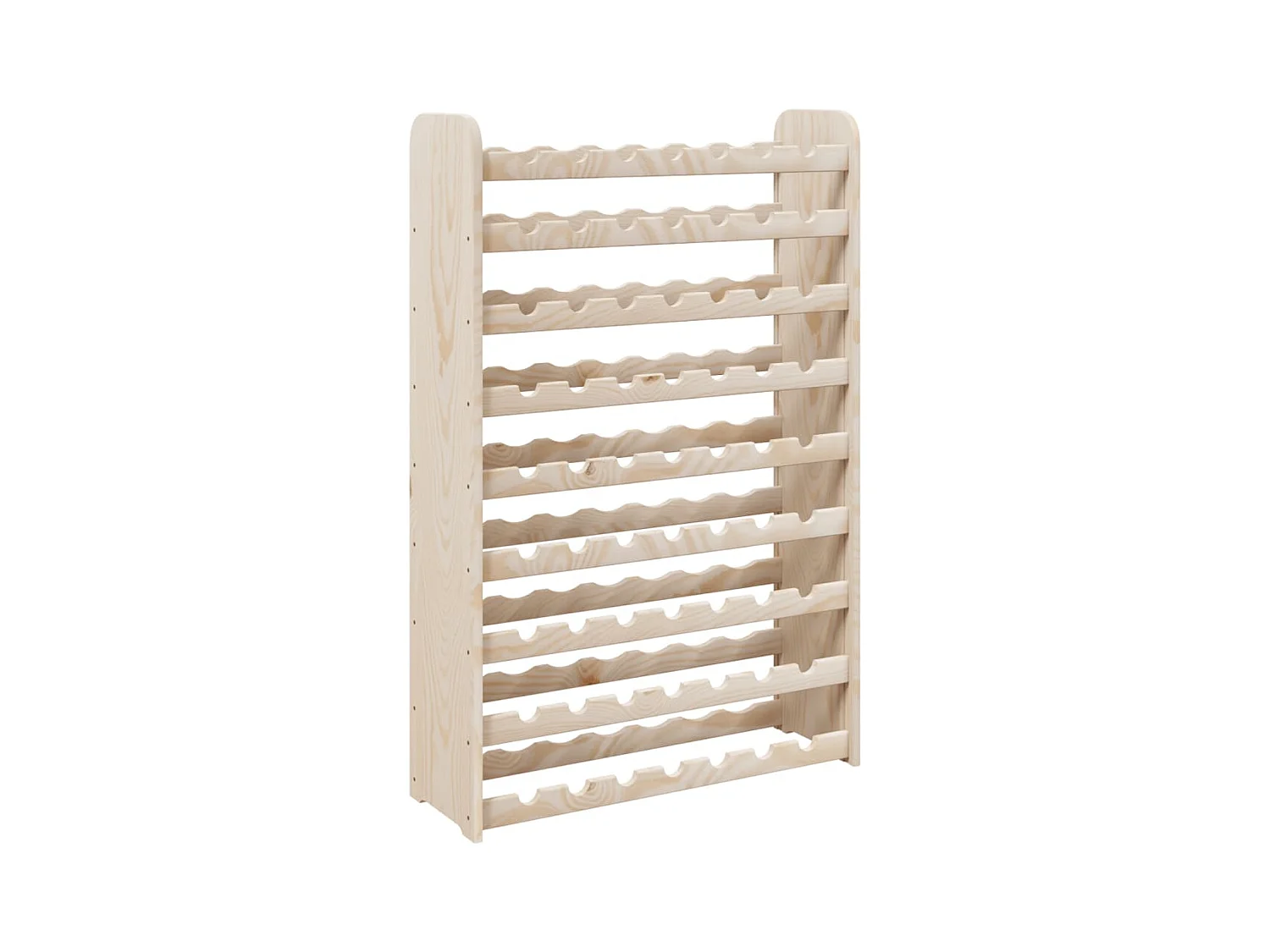 Portabottiglie 72,5x25x111,5 cm Legno di pino massiccio