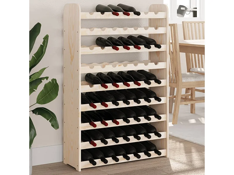 Portabottiglie 72,5x25x111,5 cm Legno di pino massiccio