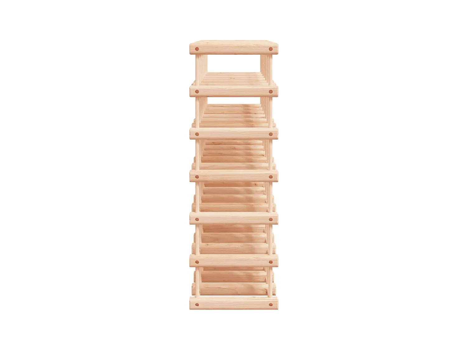 Portabottiglie per 42 bottiglie 68,5x23x68,5 cm in pino massiccio