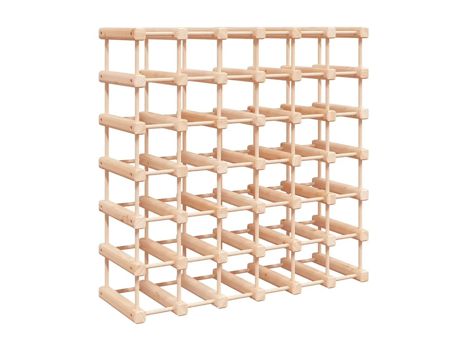 Portabottiglie per 42 bottiglie 68,5x23x68,5 cm in pino massiccio
