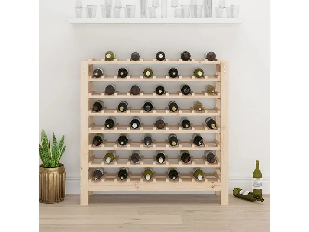 Weinregal 109,5x30x107,5 cm Massives Kiefernholz