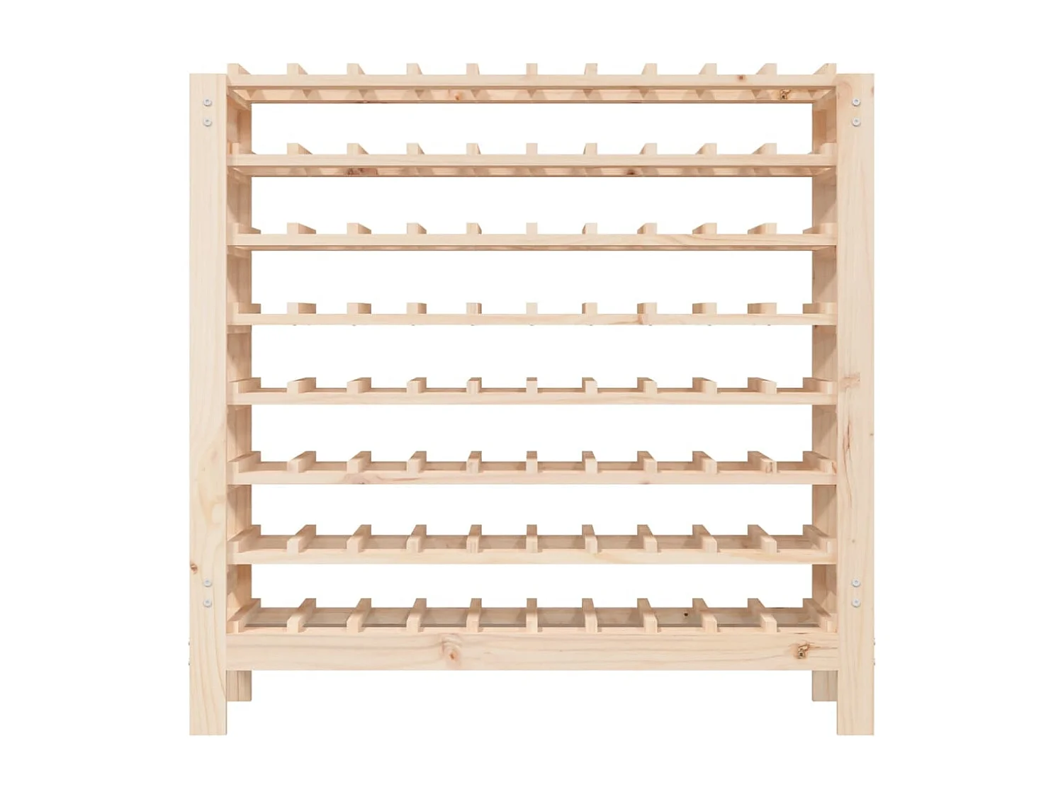 Weinregal 109,5x30x107,5 cm Massives Kiefernholz