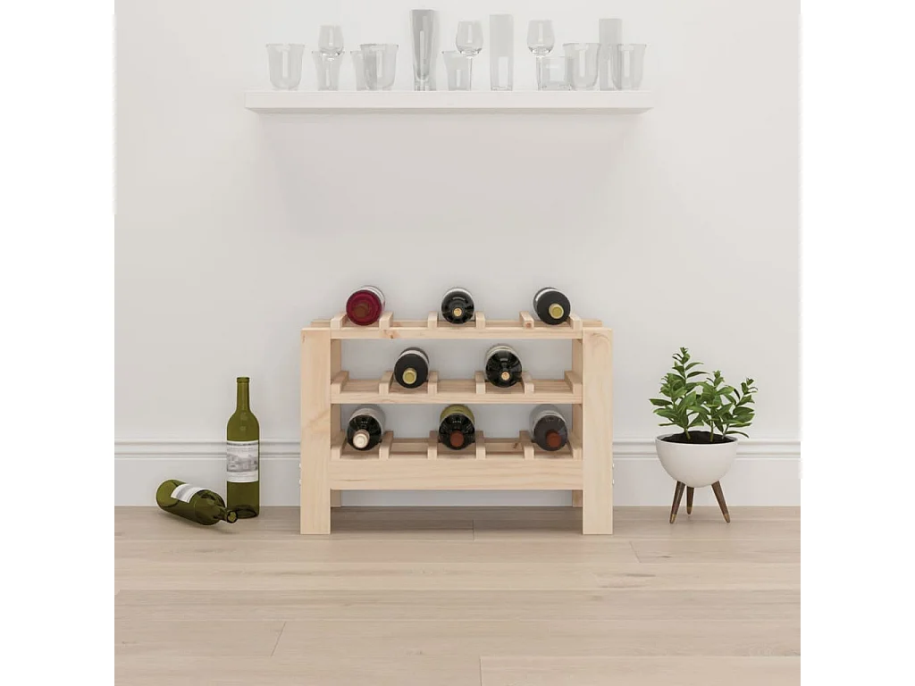 Casier à vin 61,5x30x42 cm Bois de pin massif