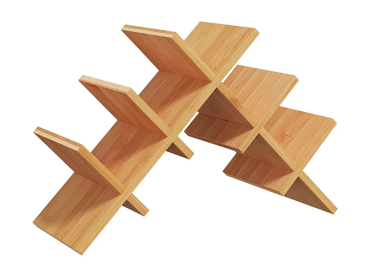 Garrafeira para 5 garrafas 41x15x25 cm bambu