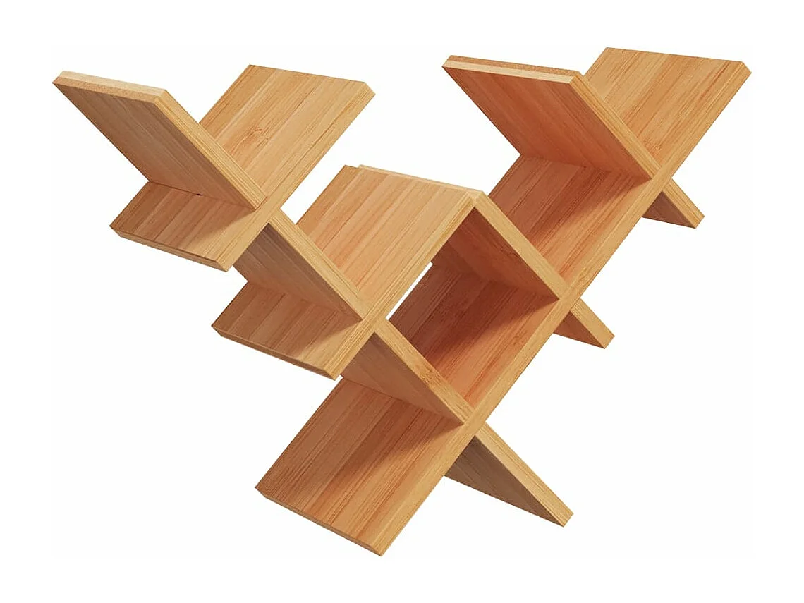 Garrafeira para 5 garrafas 41x15x25 cm bambu