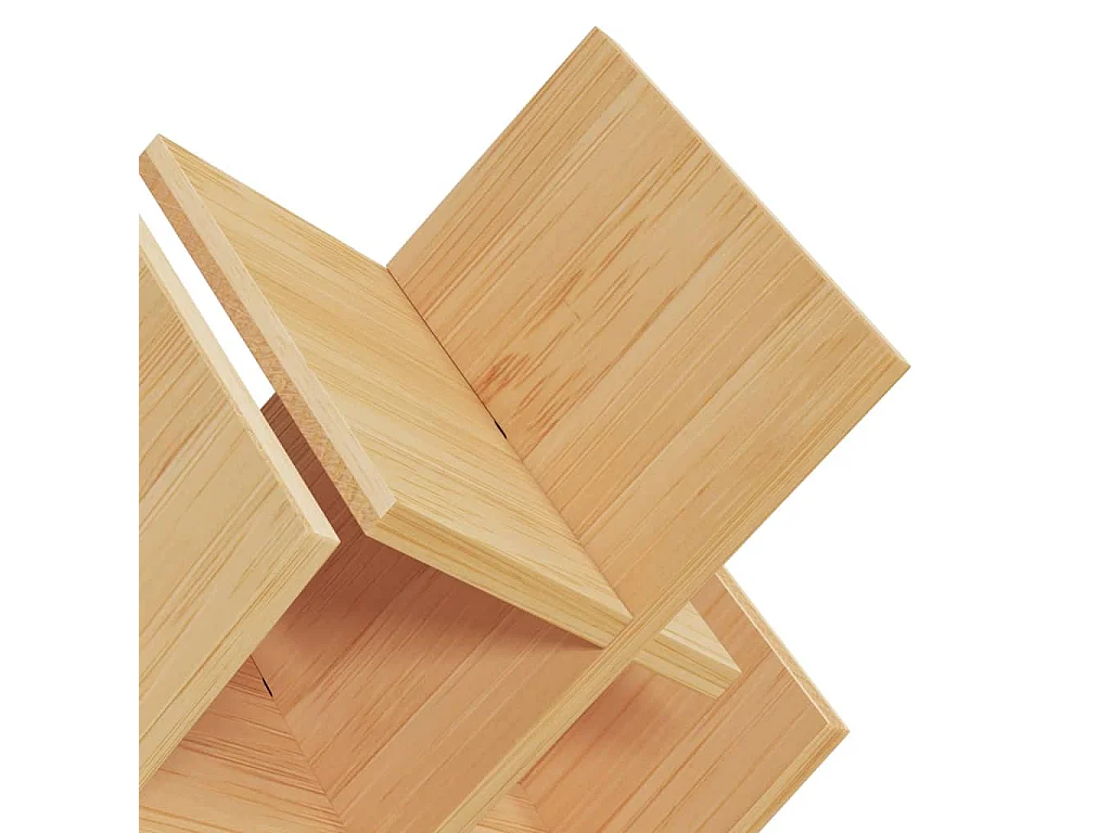 Garrafeira para 5 garrafas 41x15x25 cm bambu