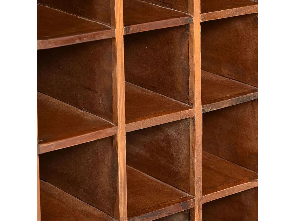 Portabottiglie 16 bottiglie Legno massello di recupero