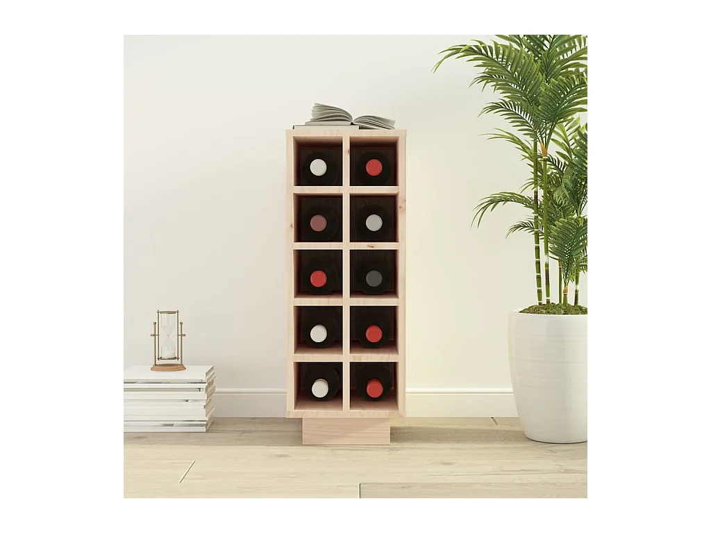 Vinoteca 23x34x61 cm Madera maciza de pino