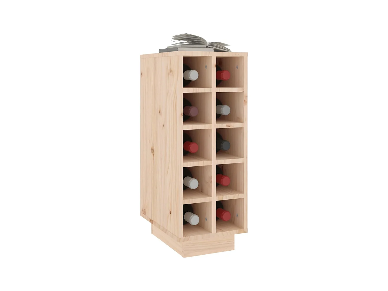 Vinoteca 23x34x61 cm Madera maciza de pino