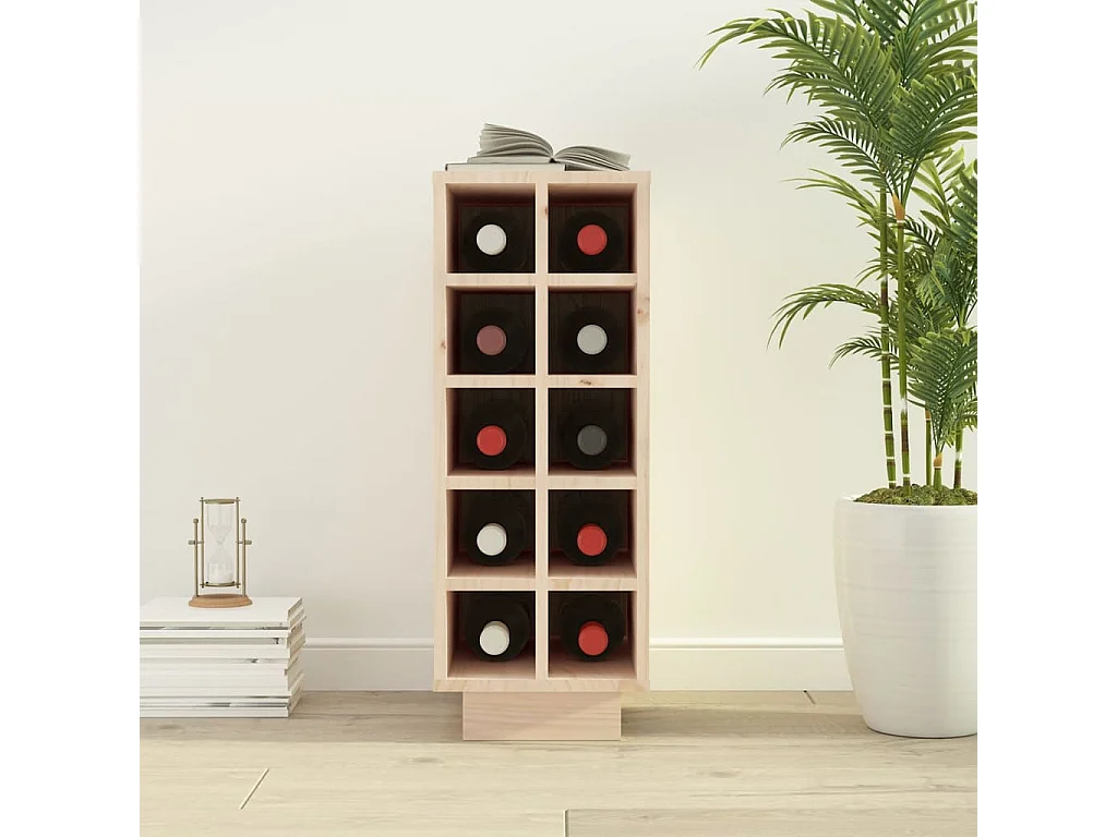 Cantinetta per vino 23x34x61 cm Legno di pino massiccio