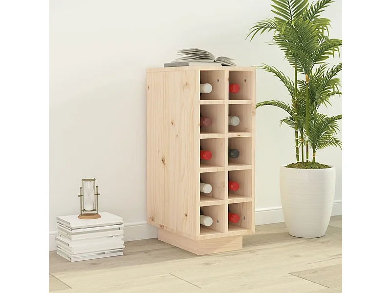 Cantinetta per vino 23x34x61 cm Legno di pino massiccio