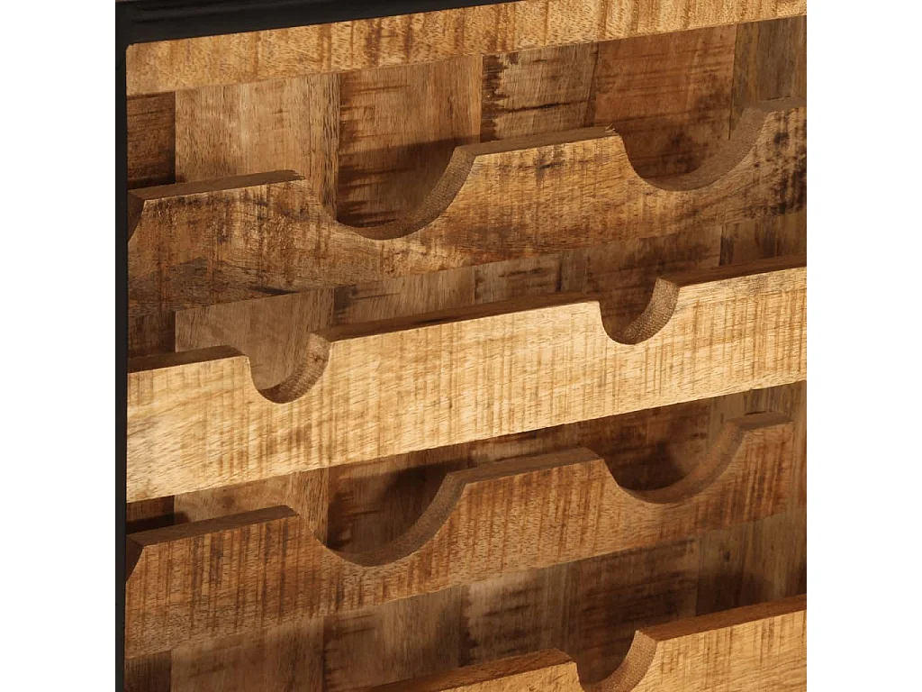 Casier à vin pour 9 bouteilles bois massif de manguier