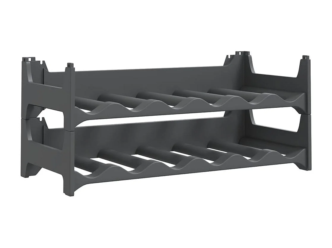 Casier à vin pour 12 bouteilles PP empilable