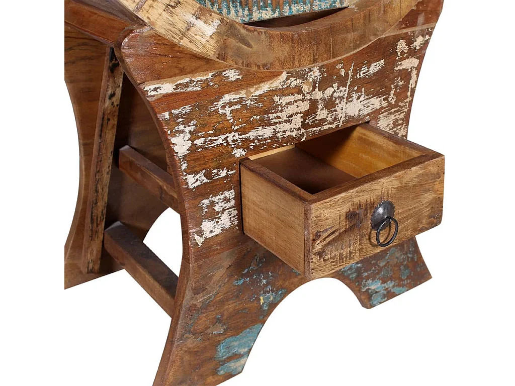 Portabottiglie 10 bottiglie Legno massello di recupero