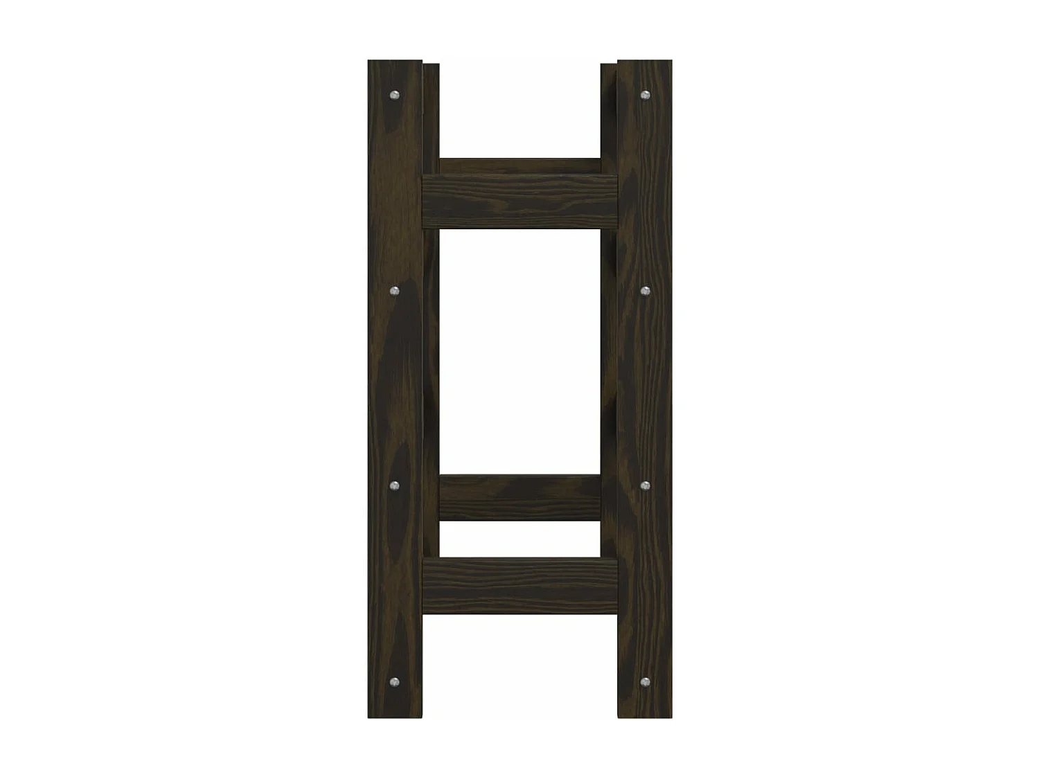 Casier à bouteilles pour 16 bouteilles noir bois pin solide