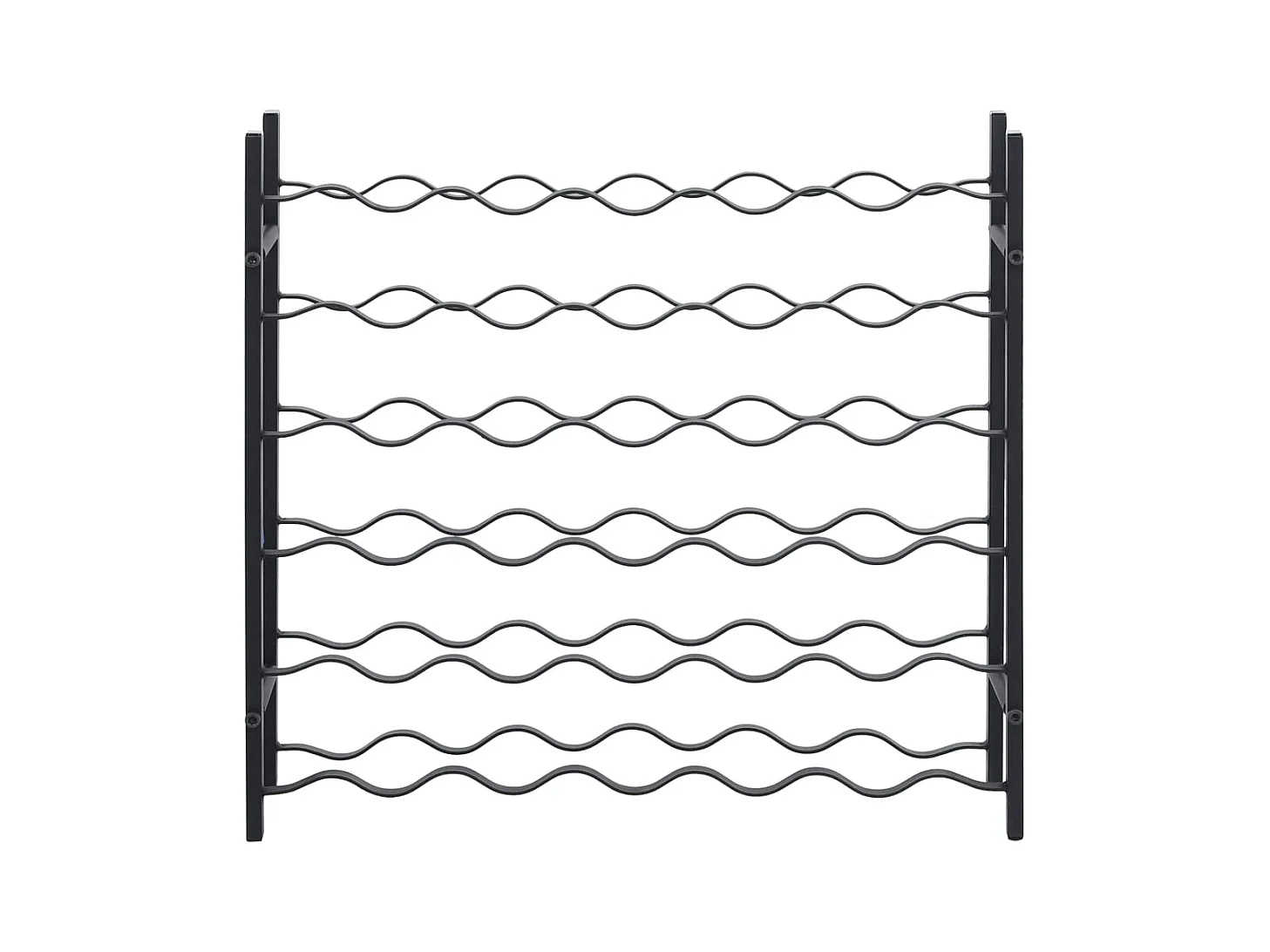 Weinregal für 36 Flaschen aus schwarzem Eisen