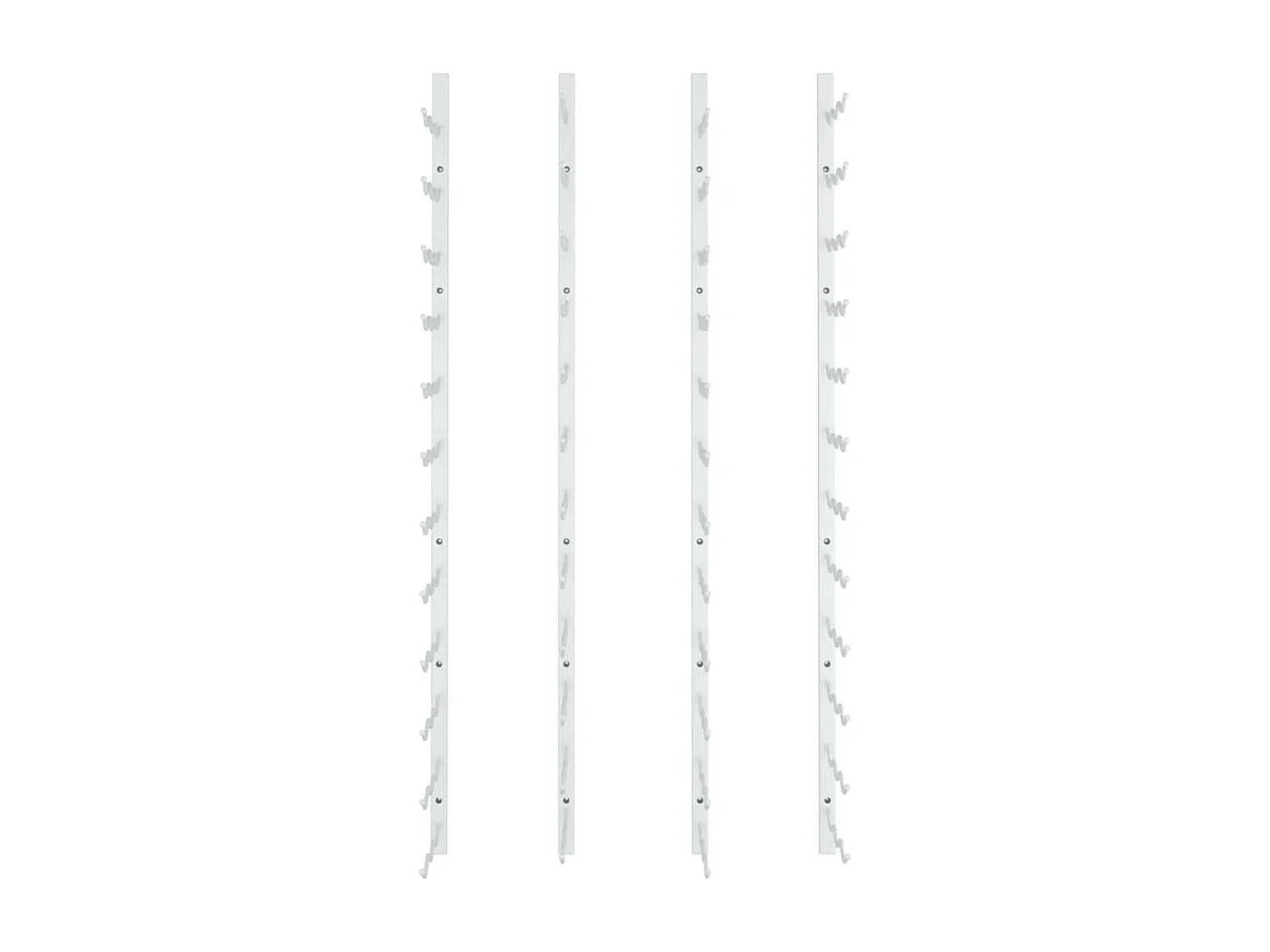 Casier à vin mural pour 36 bouteilles 2 pcs Blanc Fer