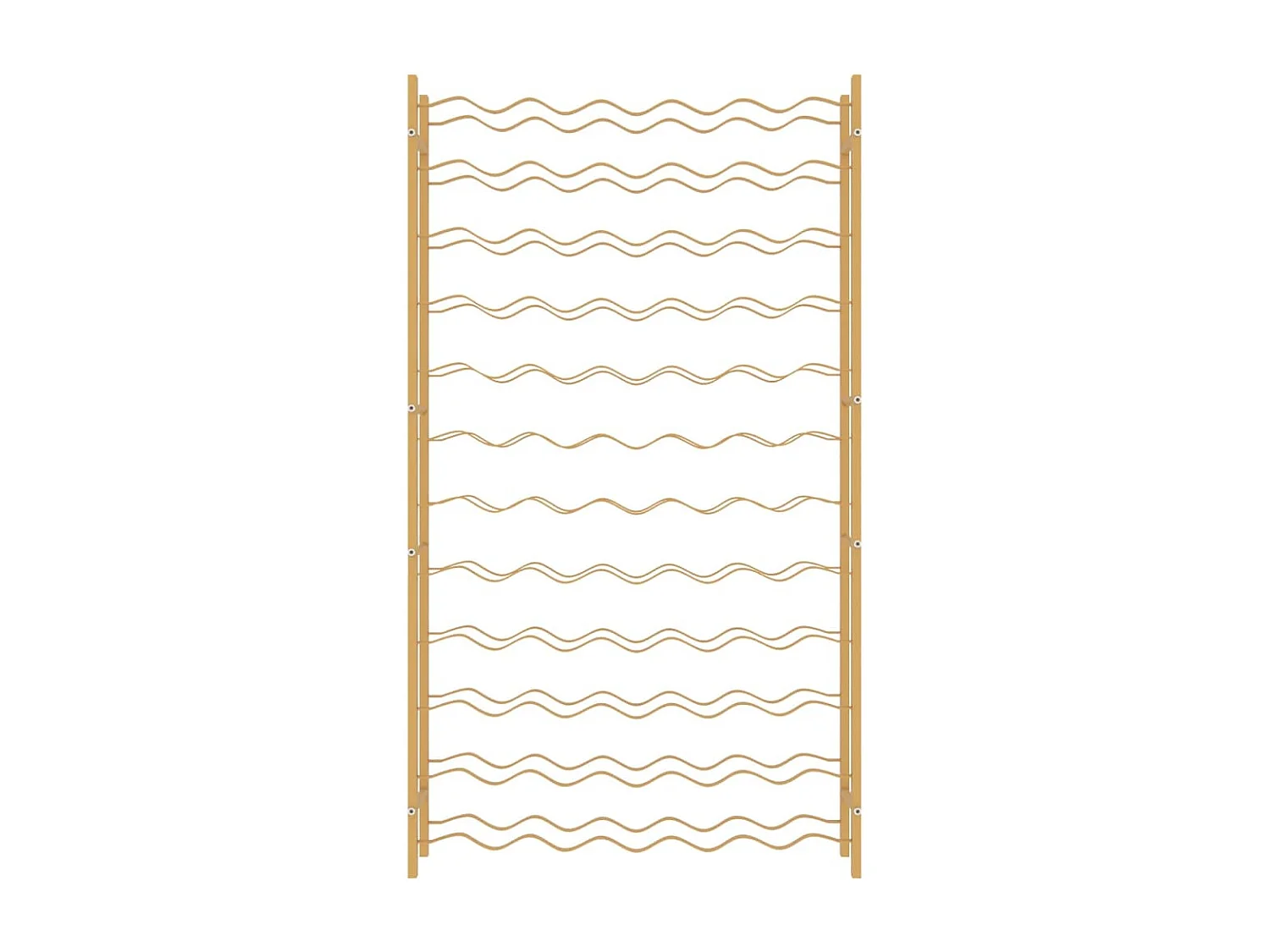 Portabottiglie per 72 bottiglie in metallo dorato