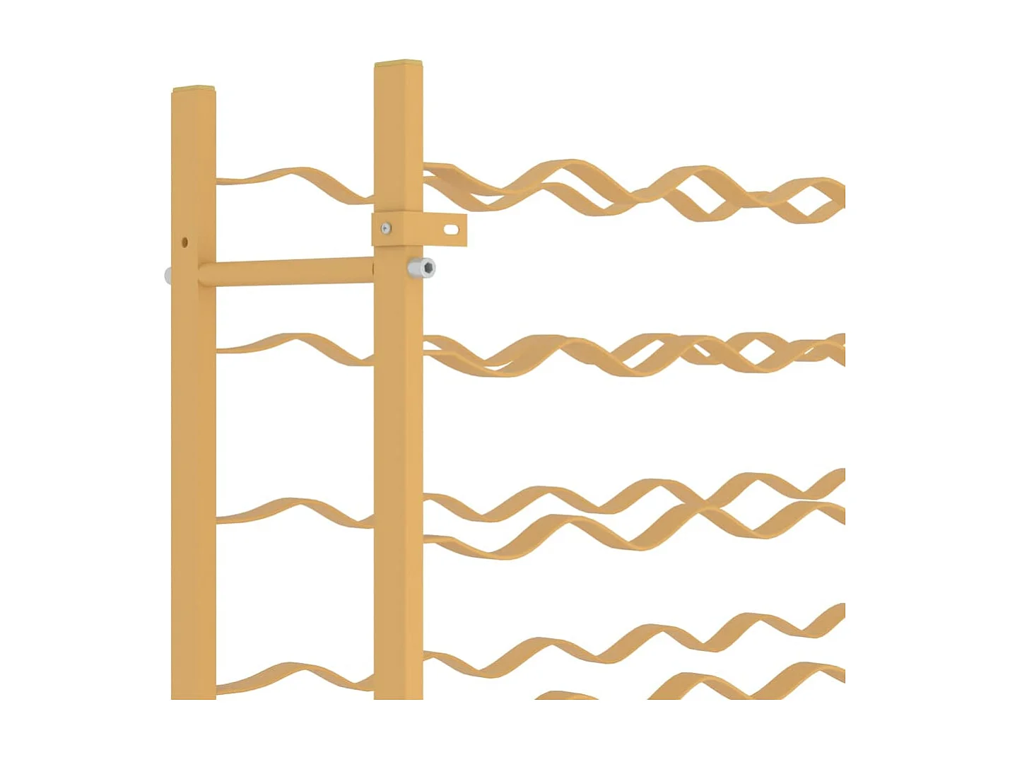 Portabottiglie per 72 bottiglie in metallo dorato