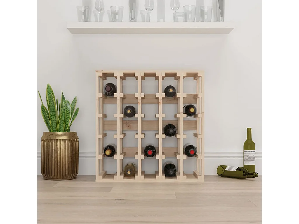 Casier à vin 58,5x33x60,5 cm Bois de pin massif