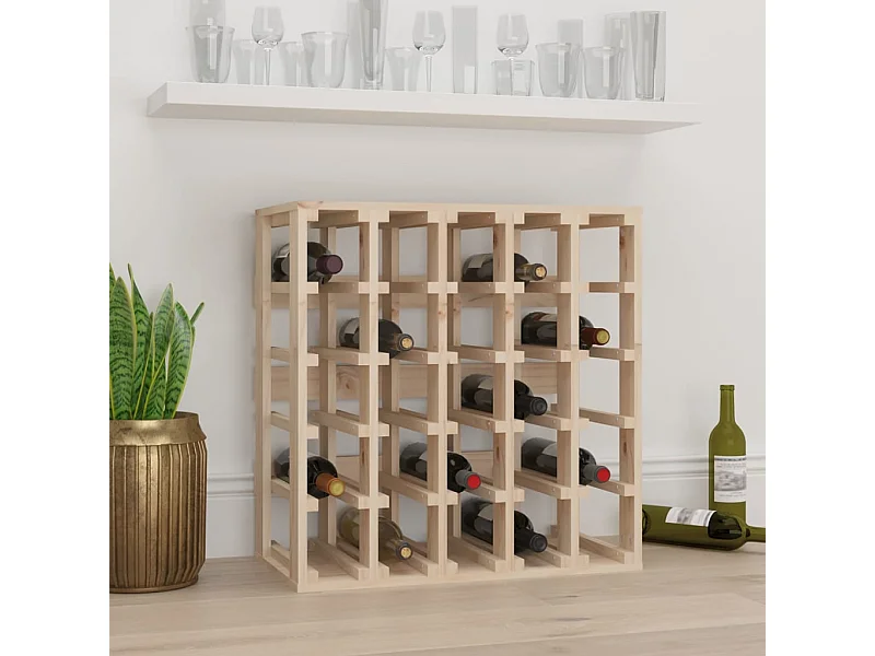 Wijnrek 58,5x33x60,5 cm Massief grenenhout