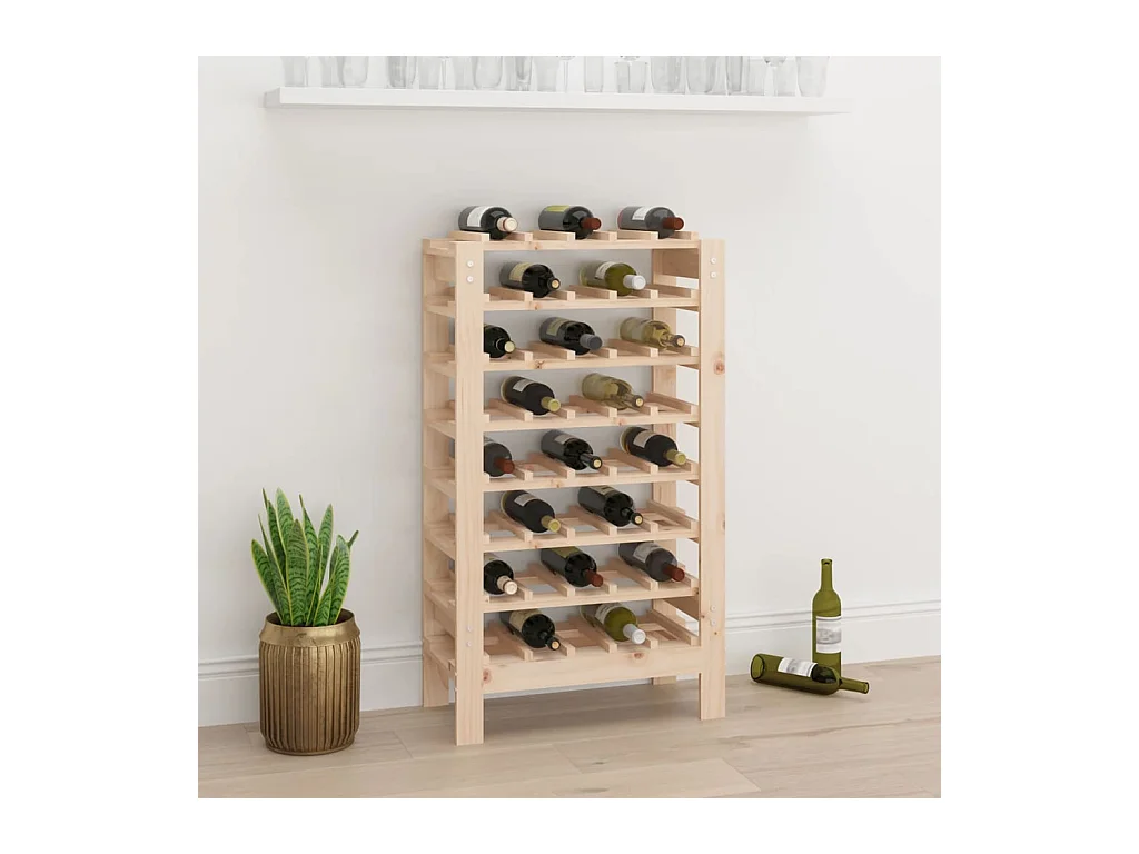 Casier à vin 61,5x30x107,5 cm Bois de pin massif