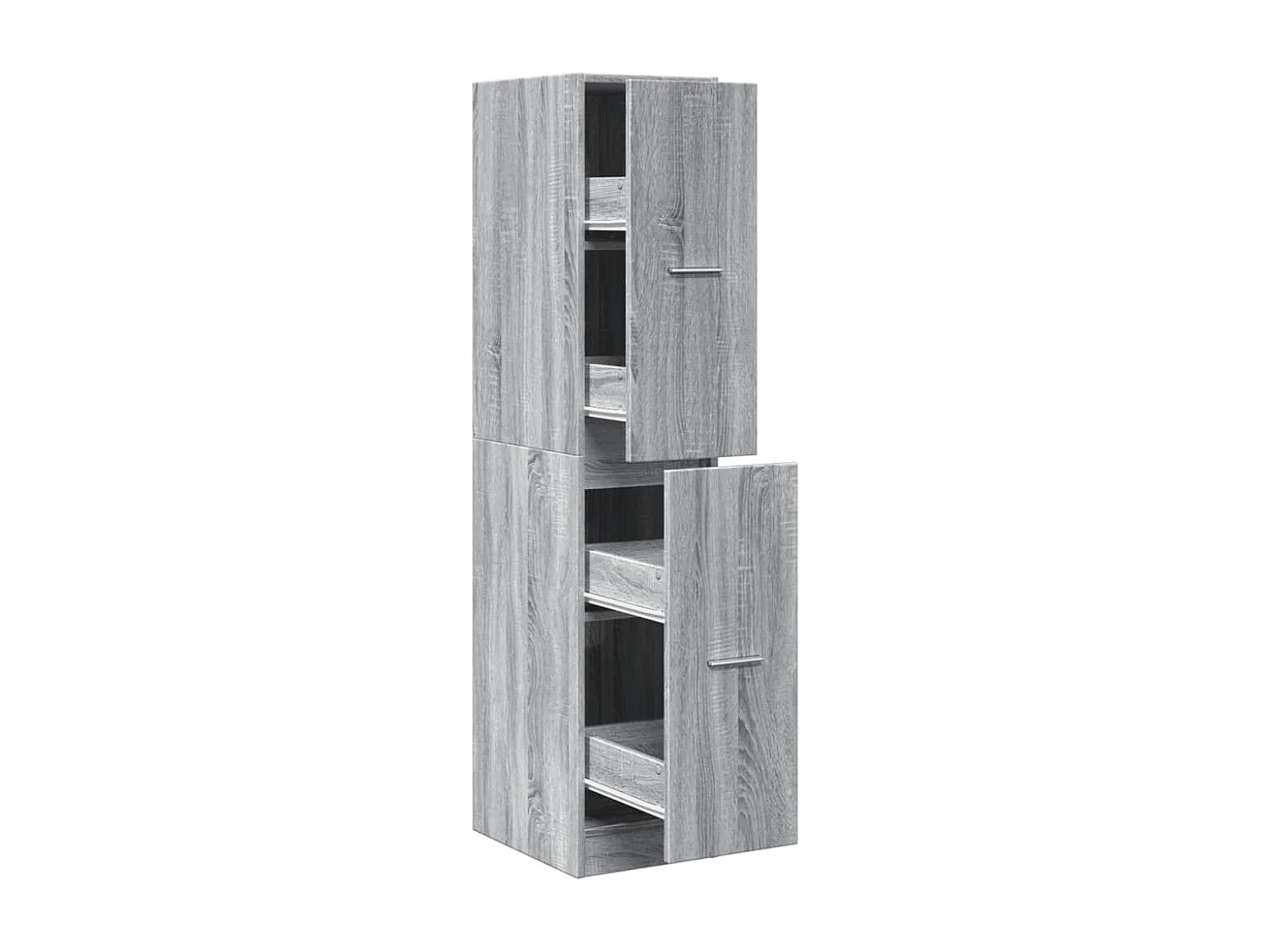 Armoire apothicaire sonoma gris 30x41x144,5cm bois d'ingénierie