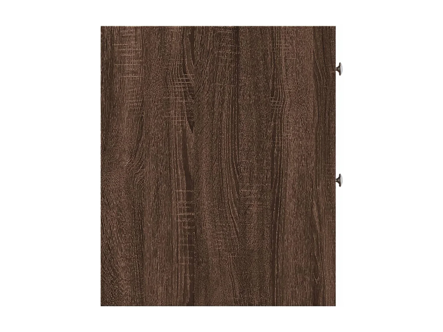 Mobile da bagno stretto con ruote in rovere marrone