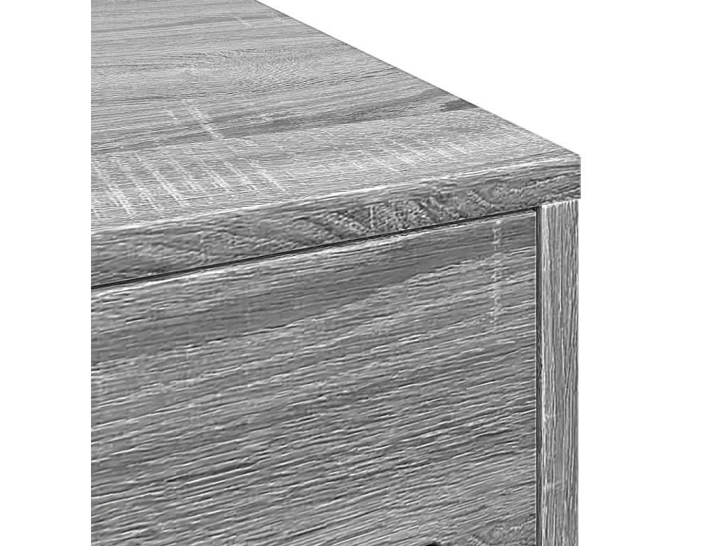 Armoire de salle de bain étroite avec roulettes sonoma gris