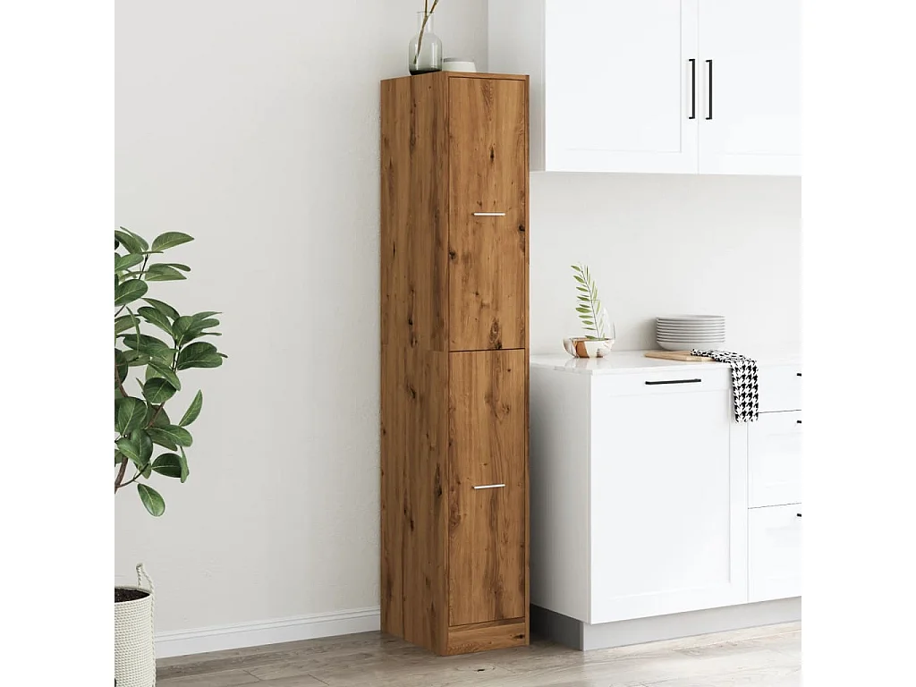 Armoire d'apothicaire chêne artisanal bois d'ingénierie