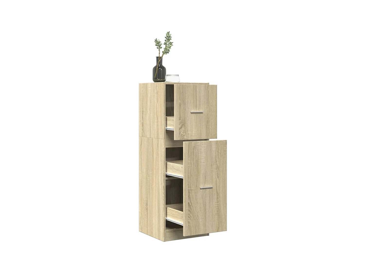 Armoire d'apothicaire chêne sonoma 40x41x118 cm bois ingénierie
