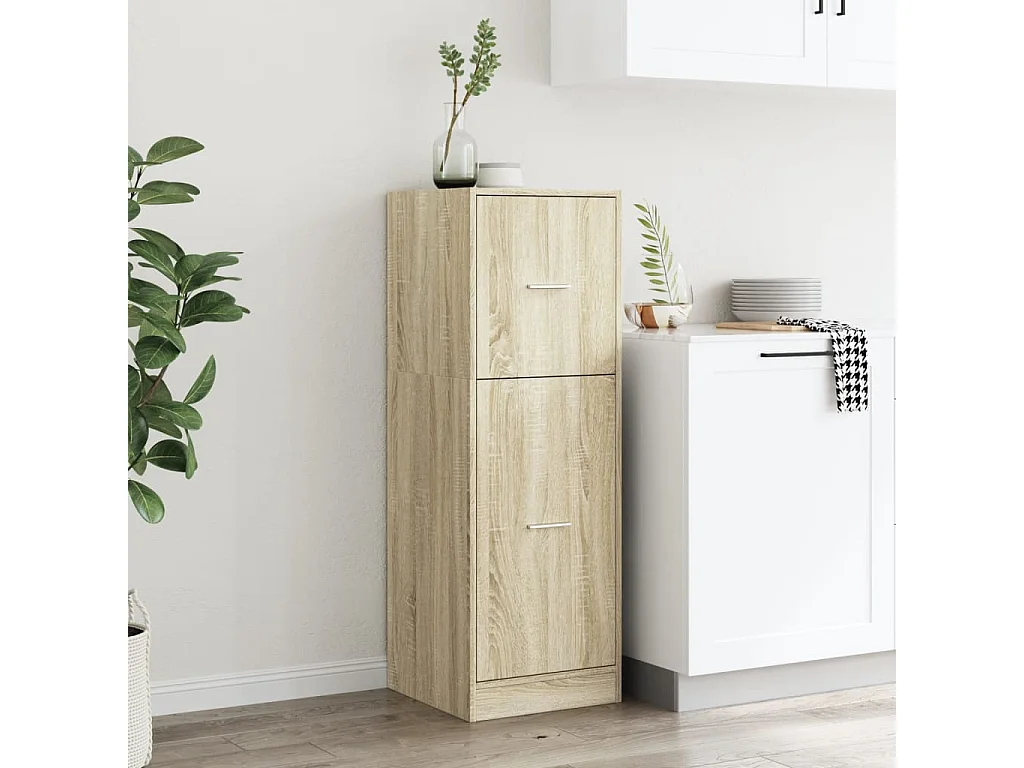 Mobile da farmacia in rovere Sonoma 40x41x118 cm in derivati del legno