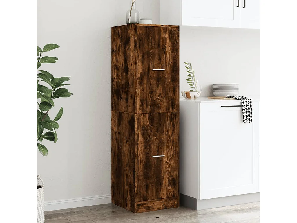Mueble boticario roble ahumado 40x41x144,5 cm madera contrachapada
