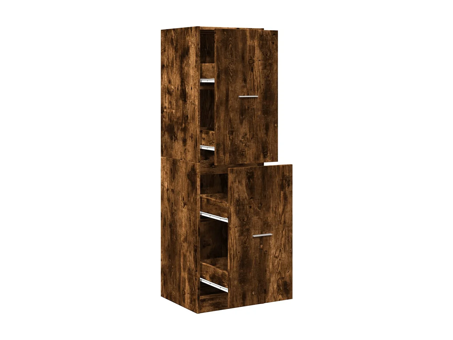 Armoire d'apothicaire chêne fumé 40x41x144,5 cm bois ingénierie