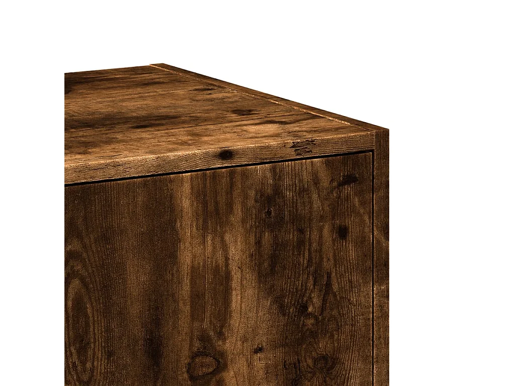 Armoire d'apothicaire chêne fumé 40x41x144,5 cm bois ingénierie