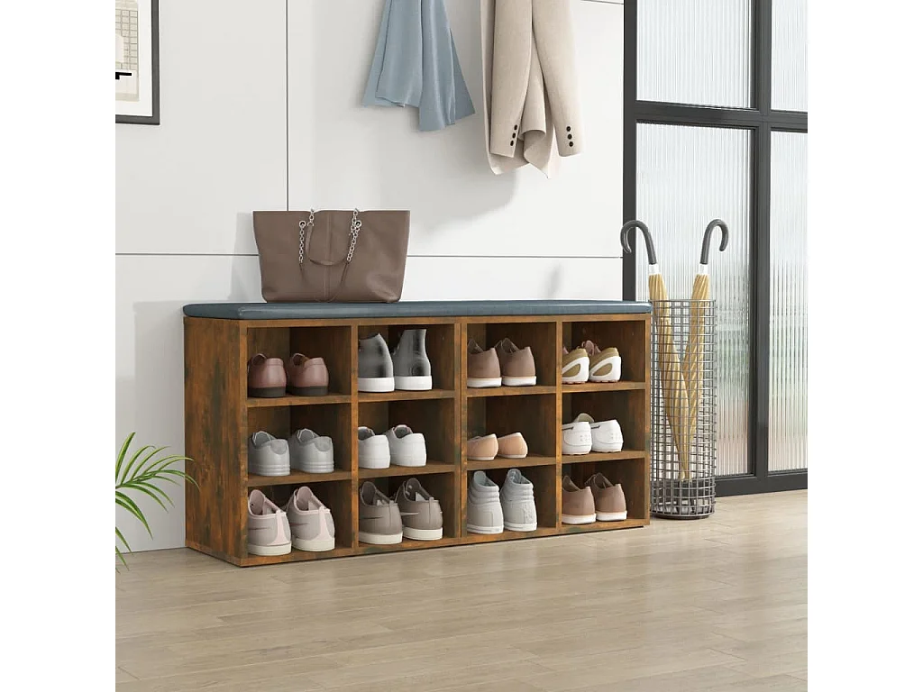 Armoires à chaussures 2 pcs Chêne fumé 52,5x30x50 cm