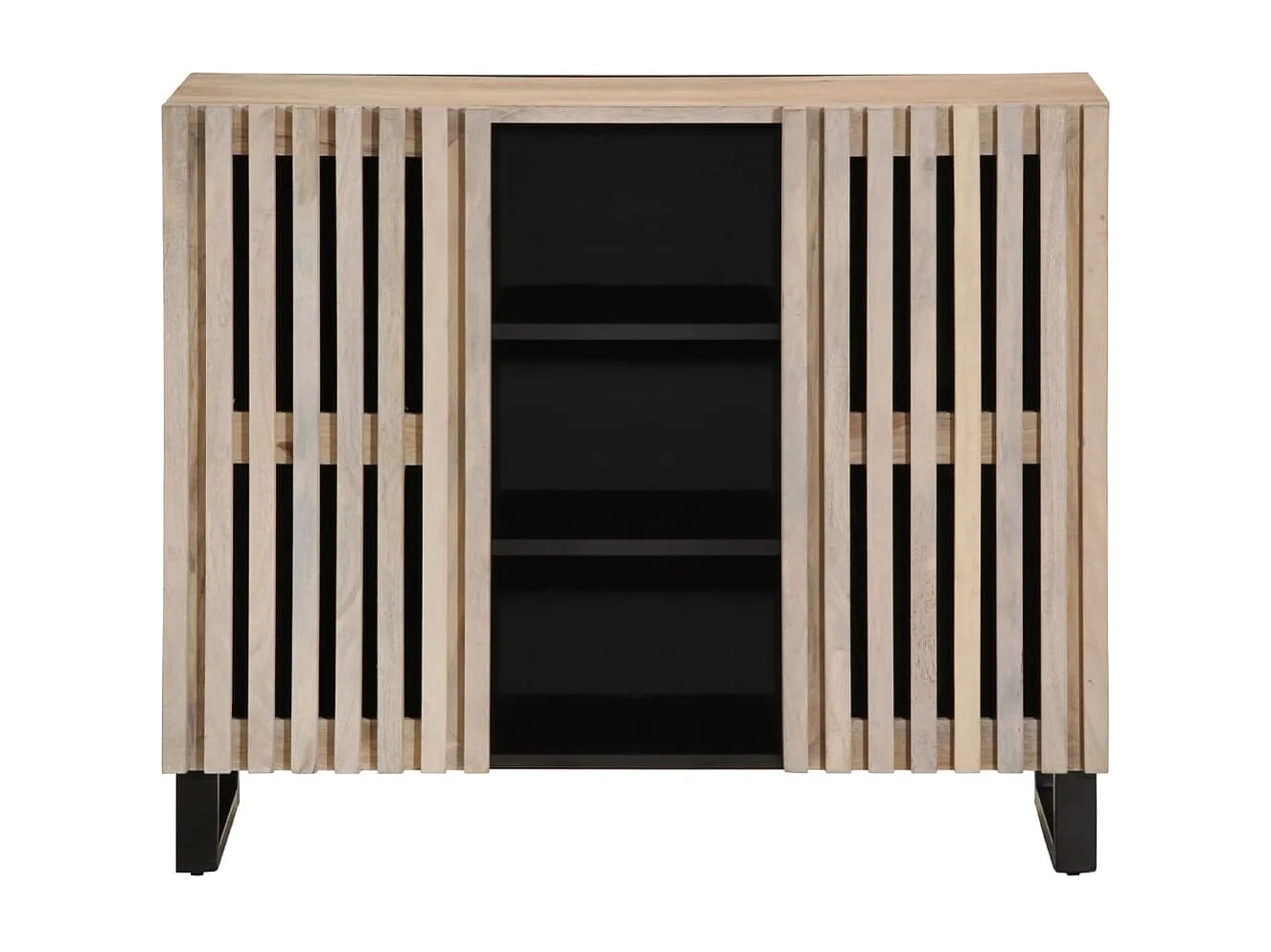 Buffet 90x34x75 cm bois massif de manguier