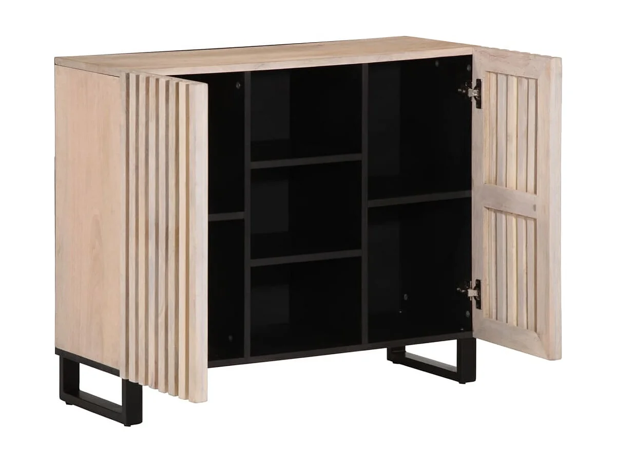 Buffet 90x34x75 cm bois massif de manguier