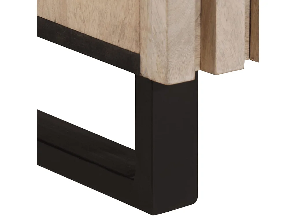 Buffet 90x34x75 cm bois massif de manguier