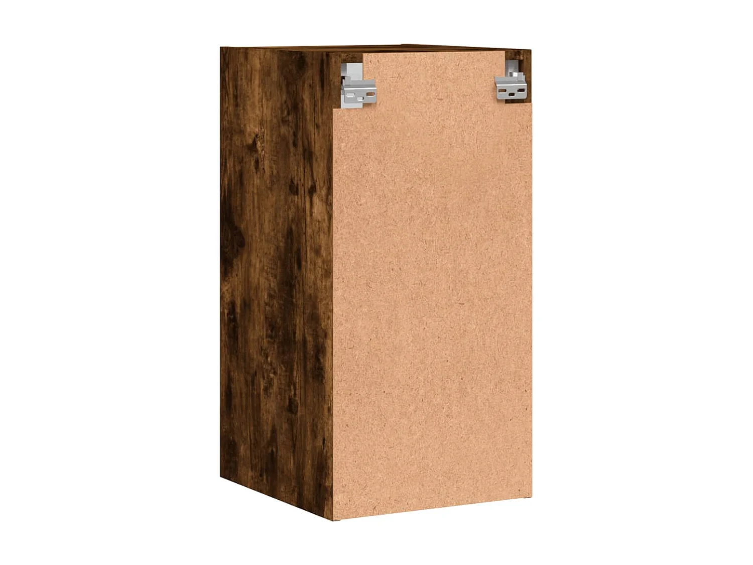 Armoire murale avec portes en verre chêne fumé 35x37x68,5 cm