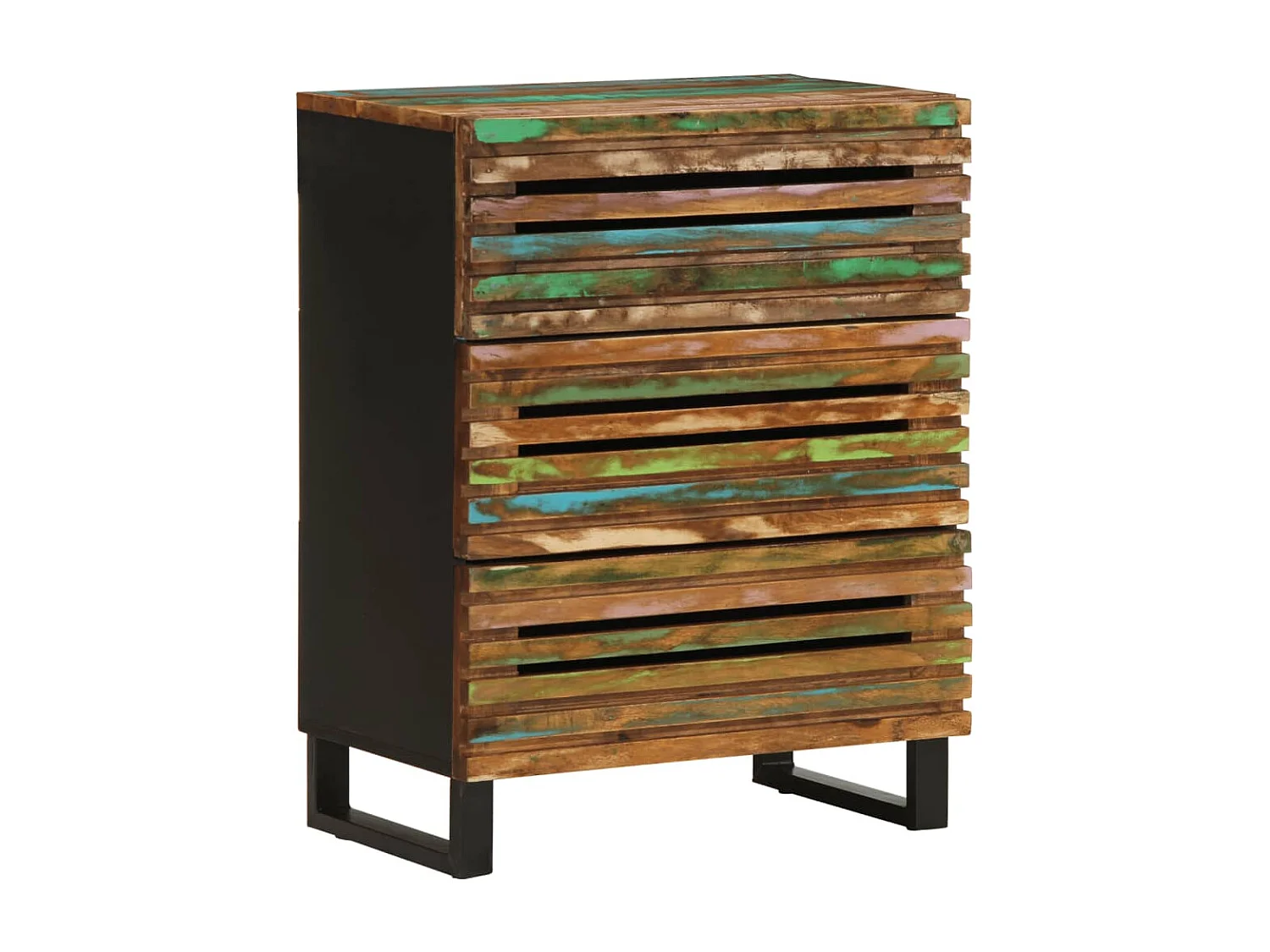 Credenza 60x34x75 cm in legno massello di acacia