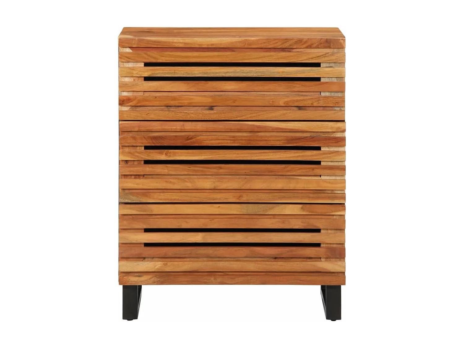 Sideboard 60x34x75 cm aus massivem Akazienholz