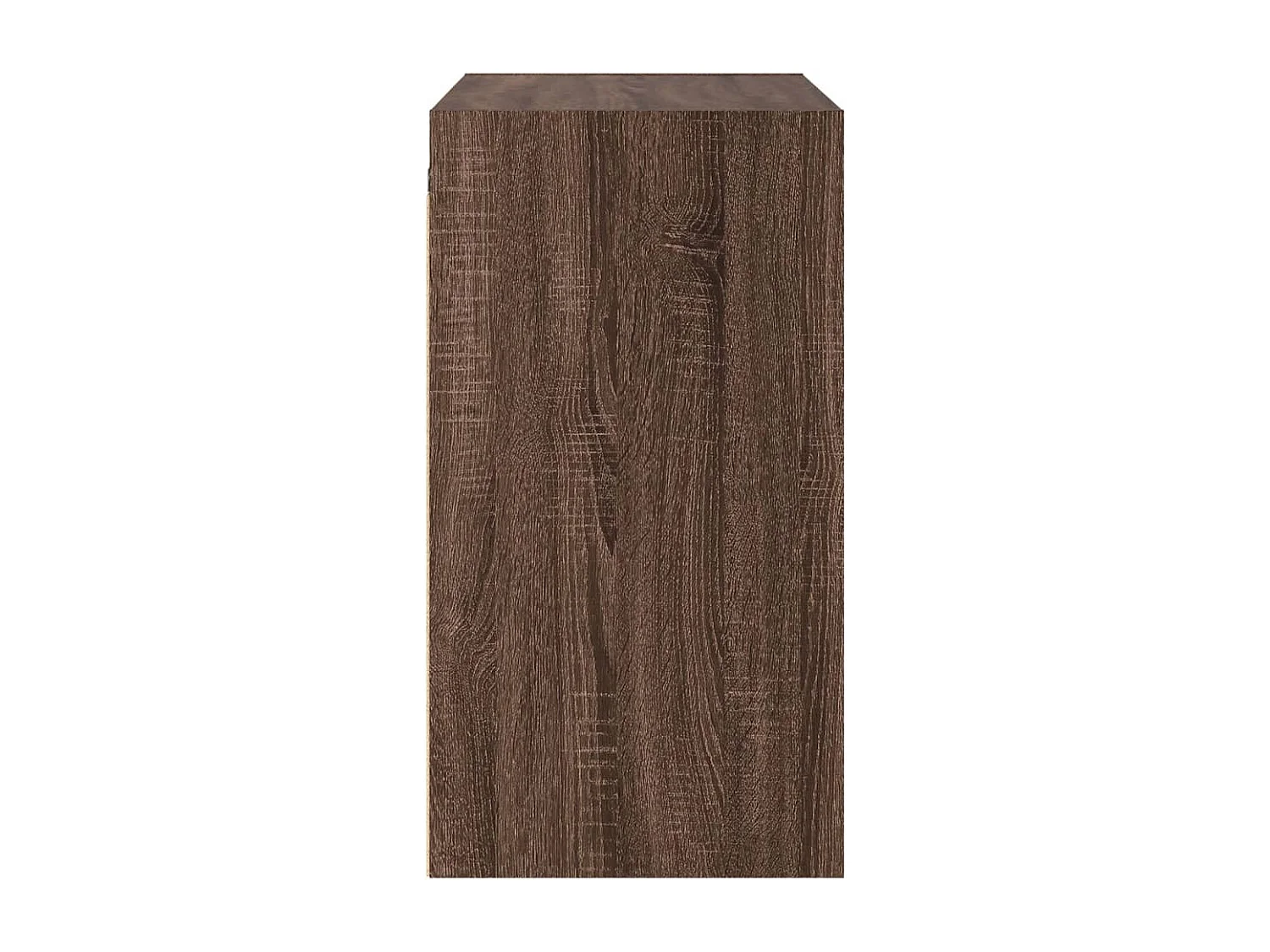 Armoire murale avec portes en verre chêne marron 68x37x68,5 cm