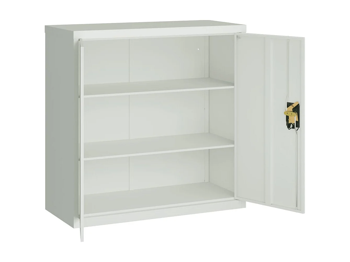 Classeur gris clair 90x40x130 cm acier