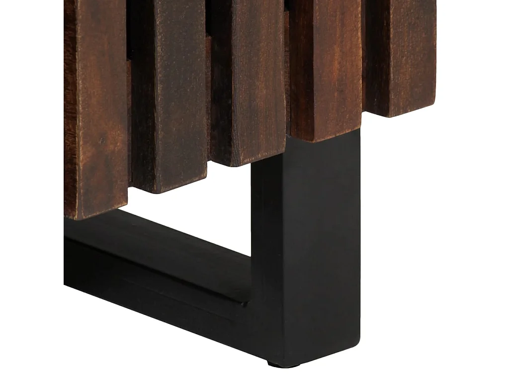 Aparador marrom 38x34x160 cm madeira de mangueira maciça