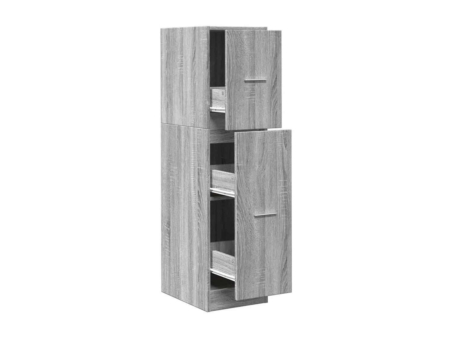 Armoire apothicaire sonoma gris 30x41x118 cm bois d'ingénierie