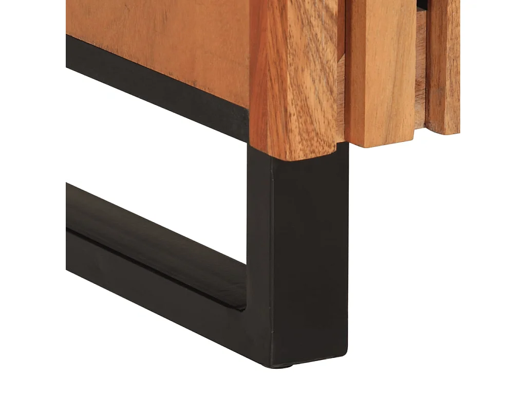 Sideboard 60x34x75 cm aus massivem Akazienholz