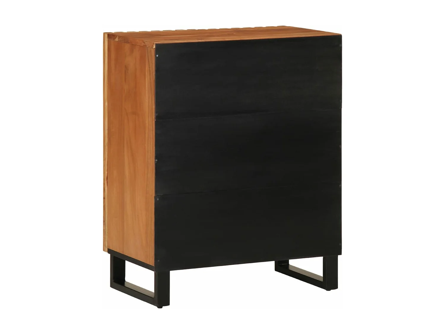 Aparador 60x34x75 cm madera maciza de acacia