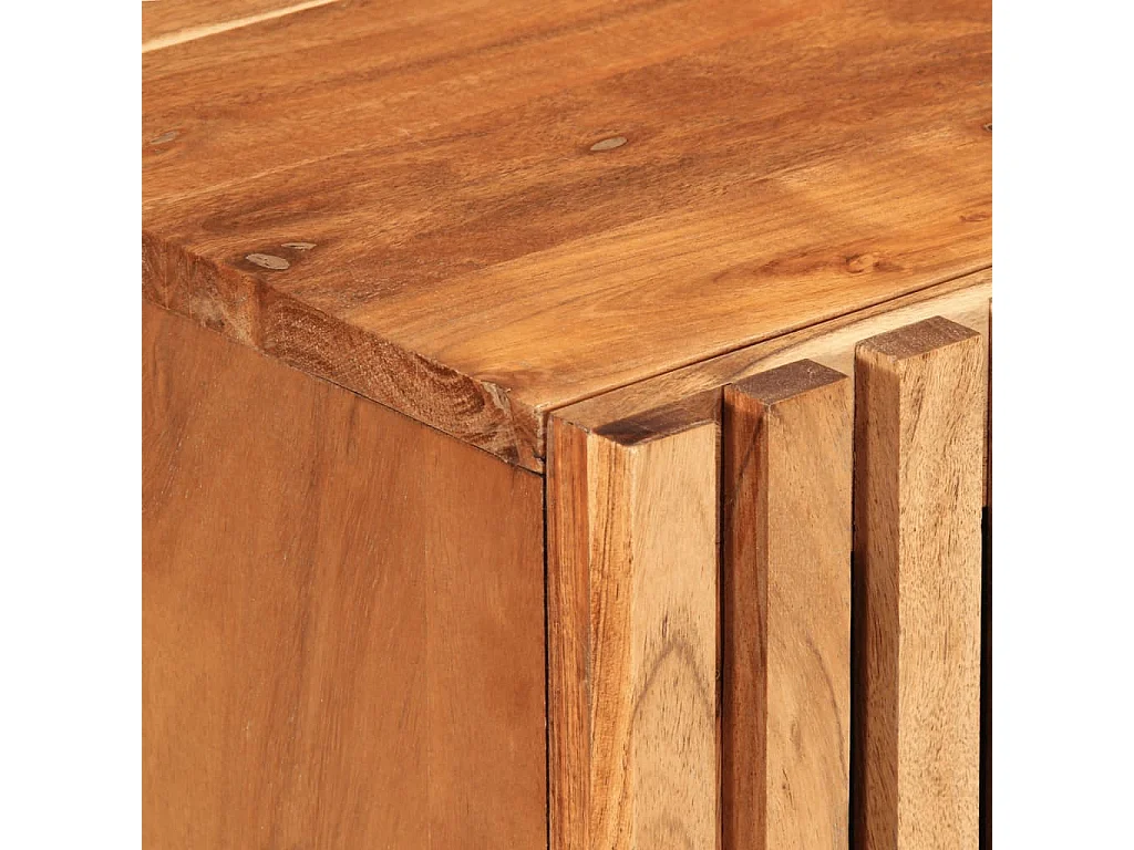 Aparador 60x34x75 cm madera maciza de acacia