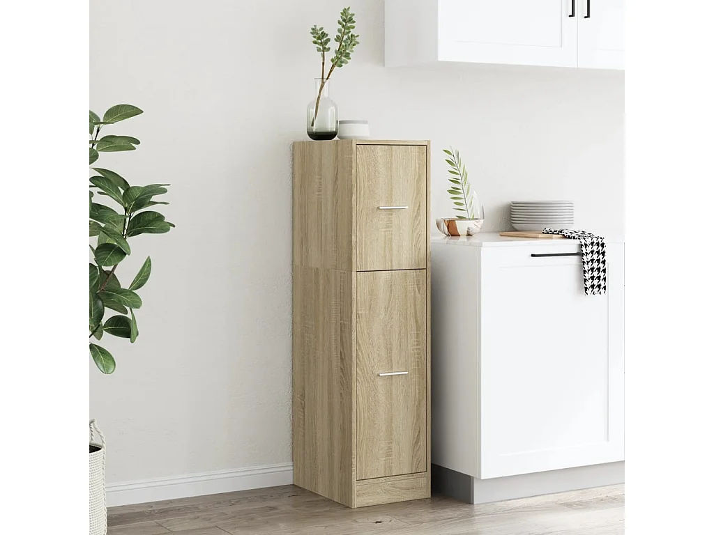 Armoire d'apothicaire chêne sonoma 30x41x118 cm bois ingénierie